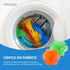 12 Pcs Laundry Balls for Washing Machine - Colorful Reusable Plastic Agitator Balls for Tangle Free Cleaning