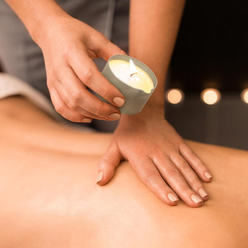 Massage Oil Candle - Vegan Hydrating Body Oil for Home SPA Relaxation - Essential Oils (6.76oz)