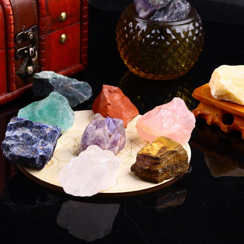 1 LB Bulk Rough Madagascar Stones Mix, Natural Raw Crystal Stones for Tumbling, Polishing, Healing - Large 1 inch