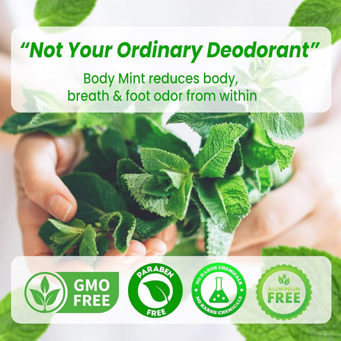 Original Chlorophyll Deodorizing Supplement for Full Body Freshness - 50 Tabs, Aluminum-Free