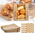 Kandishiex 100Pcs Packaging Packaging US Bread Bags Paper with Window Brown Paper Bread Bags Food Grade Bread Paper