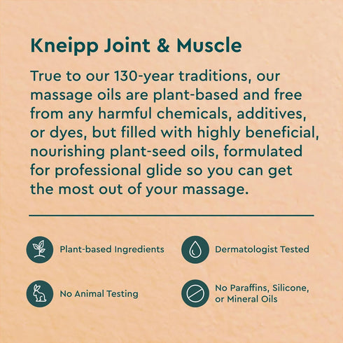 Kneipp Arnica Massage Oil for Joint & Muscle Relief - 3.4 fl oz - Vegan