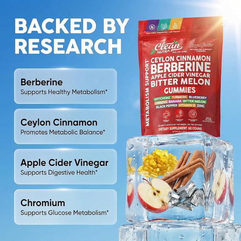 Gummies GLP1 Gummies 60 Count Sugar Savior Ceylon Cinnamon Berberine Apple Cider Vinegar Artichoke Turmeric Blueberry