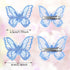 WILLBOND 18 Pieces Butterfly Hair Clip – Halloween Lace Bows Embroidery Hair Pins Accessories for Women (2 Sizes)