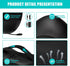 Back Massager, Shiatsu Neck Massager with Heat, Electric Deep Tissue Massage Pillow for Shoulder, Back, Leg Relief for