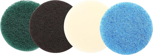 16pcs Power Scrubber Pad Set Compatible with Dremel Versa PC10 Ruby Horsepower Electric Cleaning Tool