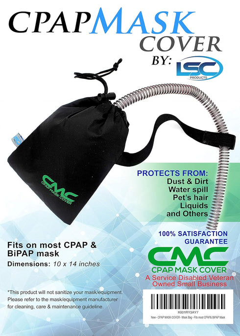 CPAP Mask Cover, Protective Storage Bag with Strap, Keeps Mask Clean & Dust Free for Travel & Home