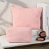 2 Pieces Corduroy Pink Makeup Bag Large Corduroy Cosmetic Bag Capacity Canvas Travel Toiletry Bag Organizer Cute Makeup Brushes Aesthetic Accessories Storage Bag for Women
