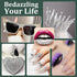 Resin Rhinestones for Crafting with B7000 Jewelry Glue, 2 Boxes Clear FlatBack Crystals with 3Pcs Glue