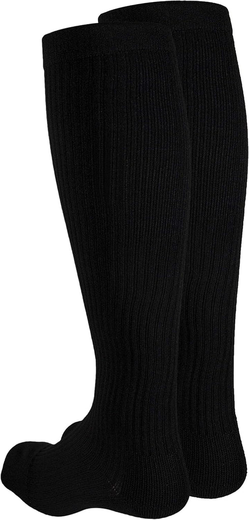Truform 1934BL-S Compression Socks (20-30 mmHg, Men's Gym Socks, Knee High, Black, Small)