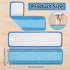 4 PCS Replacement Mop Pads, Microfiber Cleaning Mop Compatible with Bona Mop, Washable & Reusable Mop Refill Pads for Hardwood Floor,18 Inch, Blue
