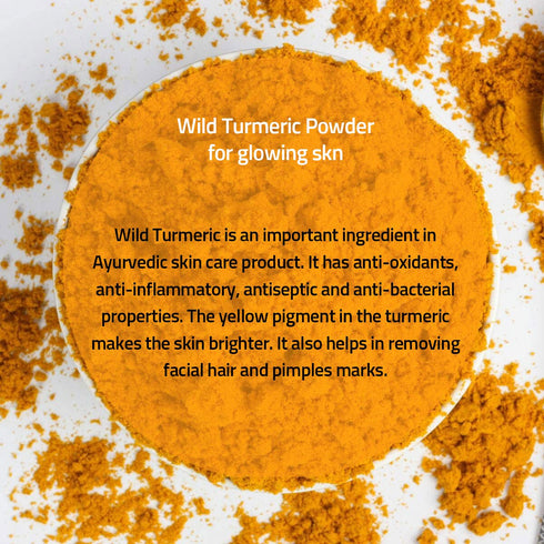 Kasthuri Manjal Powder, Wild Turmeric for Skin Care, 7 oz