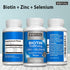 Biotin 10000 mcg + Zinc + Selenium, Vegan & Extra Strong Supplement for Hair Growth, 365 Tablets