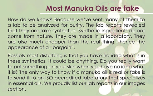 PUR360 Manuka Oil, 33x More Powerful Than Tea Tree Oil - Best Treatment for Toenails, Acne, Irritated Skin