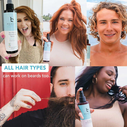 Sea Salt Spray for Hair - Natural & Organic Ingredients, Texturing Spray for Men & Women, Beach Wave Spray