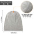 Silk Satin Lined Bonnet Sleep Cap, Adjustable Hair Wrap Cover for Curly Hair Protection for Women and Men - Light Grey