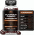 Mushroom Gummies 10 Blend - 2500mg Complex for Brain Booster, Immune Support, Energy (90ct)
