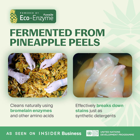 Fuwa3e Pineapple Enzyme Natural All Purpose Cleaner Spray, 16.9oz, Non-Toxic Multi Surface Cleaner from Pineapple Peels