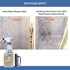 ONE96NINE 2 Daily Shower Spray Kit with Items, Hard Water Spray Foam Cleaner with Glass Stain Remover Scrub Brush. An