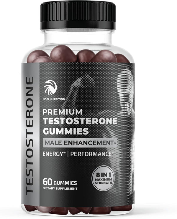 Testosterone Supplement for Men: Muscle Growth, Stamina & Performance, Test Boost Max Gummy, 60ct