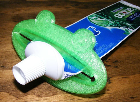YNGLLC PR109-GRN Frog Design Toothpaste Tube Squeezer OR Cosmetic Dispenser Made in USA