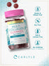Carlyle Collagen Gummies, 60 Count Multi Collagen Complex Supplement, Mixed Berry Flavor, Non-GMO, Gluten Free