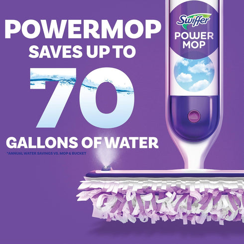 Swiffer PowerMop Refills for Wood Mopping Pads, 11 Count for Floor Cleaning.