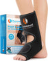 PhysioNatural Foot & Ankle Ice Wrap with 2 Cold Gel Packs for Sprained Ankle, Achilles Tendon Injuries
