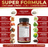 5X Potency 2 Packs 90 Capsules Lions Mane Mushroom Supplement, 5050mg, 6 Month Supply with Cordeyceps, Reishi, Ashwagandha, Focus, Memory and Brain Support Supplement, Immune Support, Energy Pills