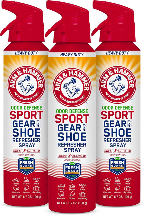 Arm & Hammer Sport Gear & Shoe Refresher Spray, Heavy Duty Odor