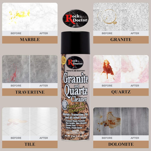 Rock Doctor Granite Cleaner, 18 oz Surface Cleaner Spray for Granite/Marble Countertops