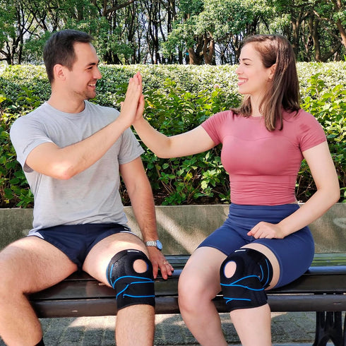 DOUFURT Knee Brace for Men & Women, Plus Size for Meniscus Tear, Knee Pain Relief, Compression Support