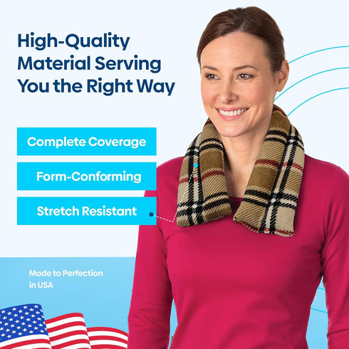 Microwavable Heating Pads by SunnyBay, Moist Heated Neck and Shoulder Wrap, 2.5 lbs, 26x5 Inches, London