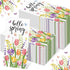Jingmore 100 Pcs Spring Paper Guest Towels Floral Tulip Disposable Bathroom Hand Towels