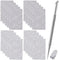 Stainless Steel Nail Cuticle Pusher Tools, Dual Ended Cuticle Remover with Self-Adhesive Sandpaper Sheets