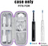 Toothbrush Hard Travel Case Compatible with Philips Sonicare Protectiveclean 4100, 5100, 6100, 6500 (Purple)