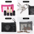Patu Mini Zipper Mesh Bags - 3" x 4", Size XS/A8, 5 Pieces, Keychain Pouch, Coin Purse, Clear Travel Kit Organizer