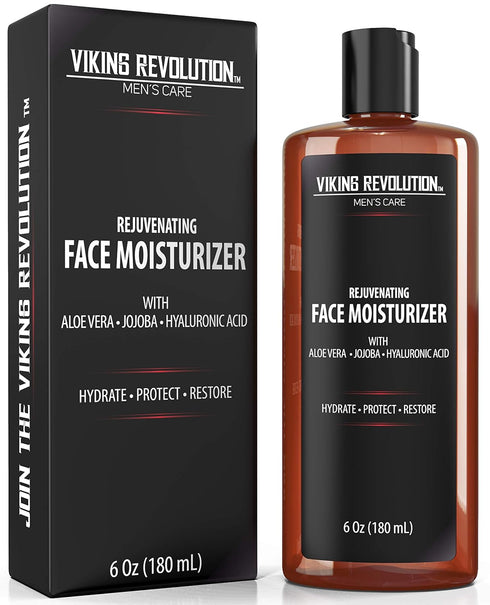 Viking Revolution - Natural Moisturizer Cream for Skincare, Anti Wrinkle & Anti Aging Facial Lotion for Men