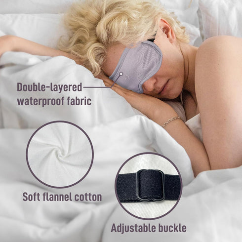 Pack Packs Castor Oil for Eye,Eye Mask,Reusable Organic Castor Wrap Castor Oil kit for Sparse Eyelashes