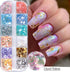 Iridescent Glitter Nail Art Sequins, Holographic 3D Irregular Ultra Thin Glitter Flakes for Women Girls