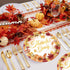 mdgfge 24Pcs (9 inch) Thanksgiving Paper Plates, Autumn Maple Leaf with Pumpkin Disposable Dessert Plates Tableware