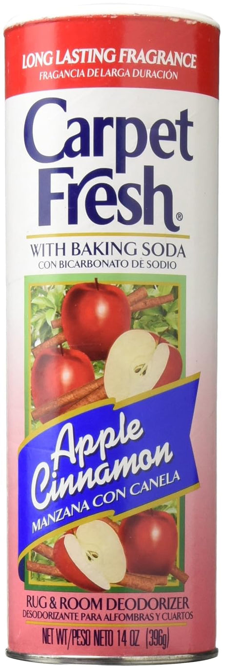 Carpet Fresh 277119 Rug & Room Deodorizer with Baking Soda, 14 oz., Apple Cinnamon Fragrance