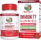 Mary Ruth's 5-1 Immunity Gummies with Elderberry for Kids & Adults, Cherry Flavor, 90 Count