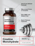 Horbaeach Creatine Monohydrate Capsules - 3500mg, 300 Count, Non-GMO and Gluten Free Supplement.