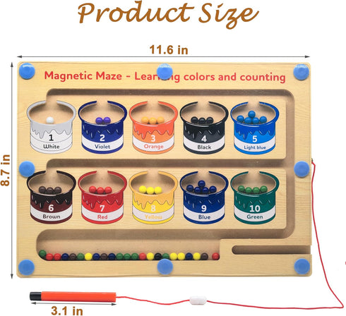 PHIELEY Dementia Activities for Seniors, Cognitive Games for Elderly, Magnetic Color & Number Alzheimers Products