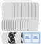 DOMAS 24 Pack TENS Pads with Pad Holder, 2x2 & 2x4, for TENS 7000, Latex-Free, Compatible with AUVON Etekcity