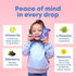 JoySpring SleepBerry Kids Melatonin Liquid - 3MG with D3 and Elderberry, Sugar-Free Sleep Support Formula (4 fl oz)