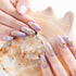 Ocean Theme Nail Art Charms - 3D Alloy Sea Beach Starfish Seashell Nail Gems Decoration Stickers, 12 Styles - Gold