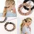 Silk Hair Ties Satin Scrunchies - Mini Scrunchy for Women Thick Hair Accessories Soft No Slip Ponytail Holder