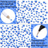 LPBeads 3456 Pieces 6 Sizes Sapphire Flat Back Round Crystal Rhinestones for Crafts Nails Art Face Makeup DIY
